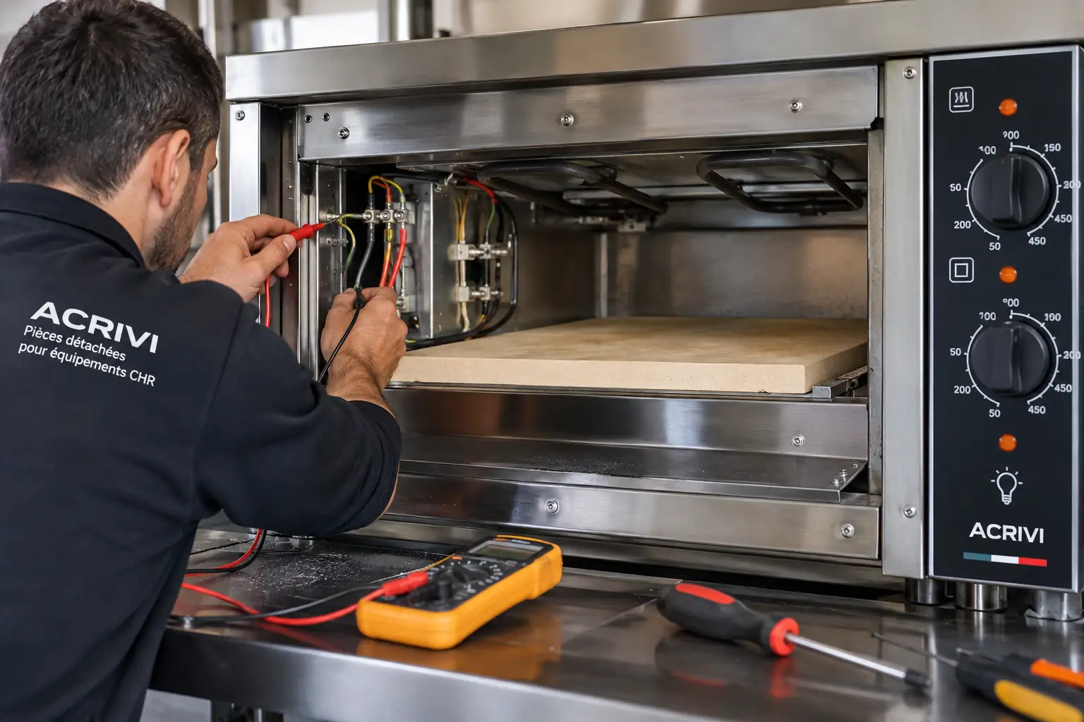 Four à pizza professionnel qui ne chauffe plus