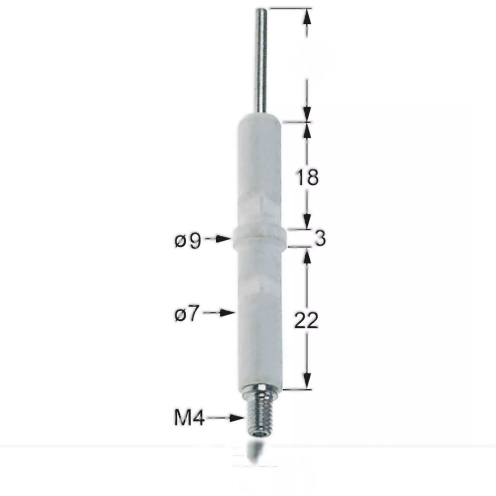 Électrode d’allumage veilleuse Zanolli AGAS0009